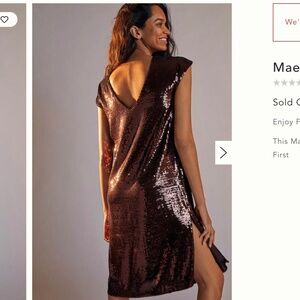 Maeve Kara Sequin Mini Dress